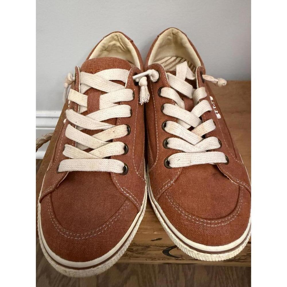 Taos Moc Star canvas sneakers in a terracotta Size 6 - Picture 2 of 8